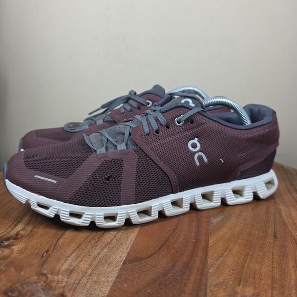 On Cloud 5 Ox Shadow Mens Dark Red Size 10.5 Athletic Running Shoes 59.98161 - Picture 2 of 13
